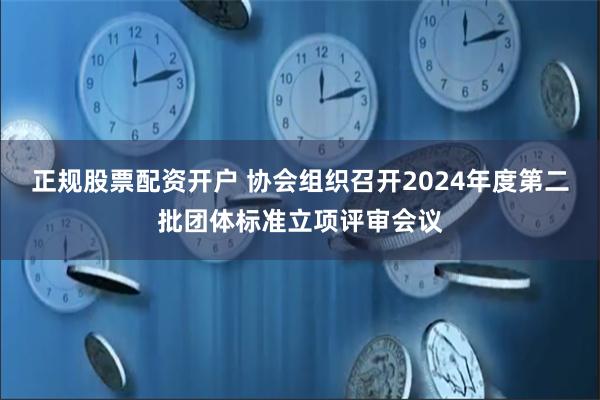 正规股票配资开户 协会组织召开2024年度第二批团体标准立项评审会议